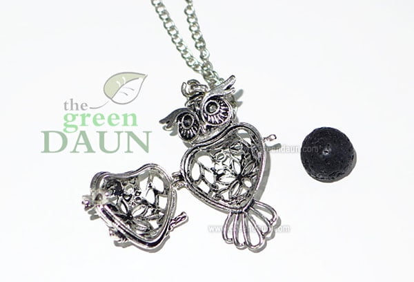 Owl essential oil diffuser pendant